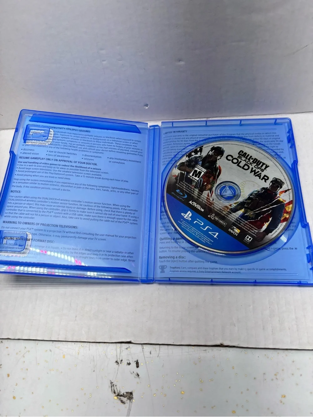 Sony PS4 Call of Duty: Black Ops Cold War - Blue Case Artwork